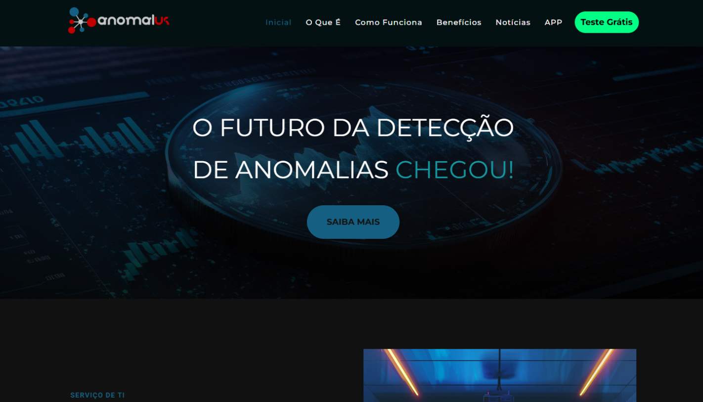 Anomalus — Landing Page Tecnologia